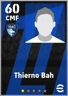Thierno Bah eFootball 2026 player card — 60 OVR CMF
