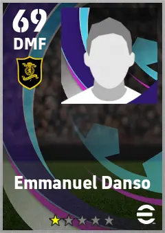 Emmanuel Danso eFootball 2026 player card — 69 OVR DMF