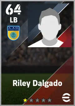 Riley Dalgado eFootball 2026 player card — 64 OVR LB