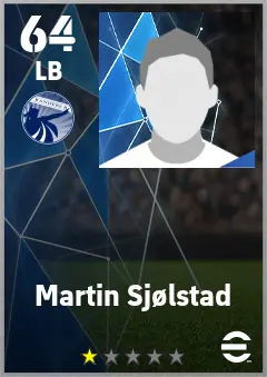 Martin Sjolstad eFootball 2026 player card — 64 OVR LB