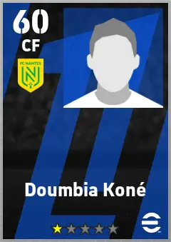 Doumbia Kone eFootball 2026 player card — 60 OVR CF