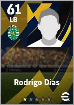 Rodrigo Dias eFootball 2026 player card — 61 OVR LB