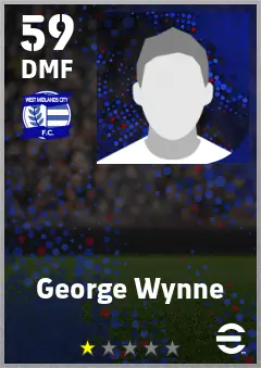 George Wynne eFootball 2026 player card — 59 OVR DMF