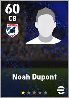 Noah Dupont eFootball 2026 player card — 60 OVR CB