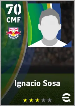 Ignacio Sosa eFootball 2026 player card — 70 OVR CMF