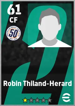 Robin Thiland-Herard eFootball 2026 player card — 61 OVR CF