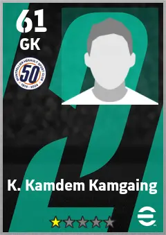 K. Kamdem Kamgaing eFootball 2026 player card — 61 OVR GK