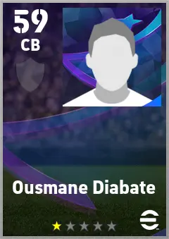 Ousmane Diabate eFootball 2026 player card — 59 OVR CB