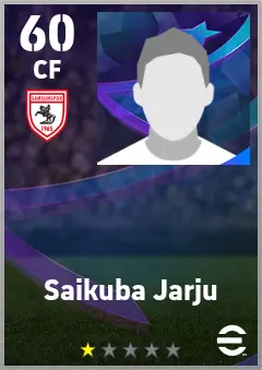 Saikuba Jarju eFootball 2026 player card — 60 OVR CF