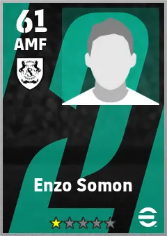 Enzo Somon eFootball 2026 player card — 61 OVR AMF