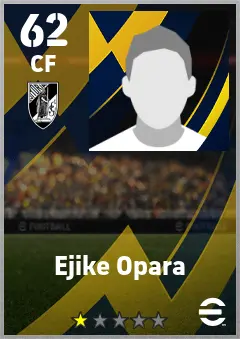 Ejike Opara eFootball 2026 player card — 62 OVR CF