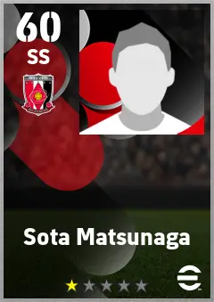 Sota Matsunaga eFootball 2026 player card — 60 OVR SS