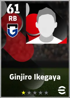 Ginjiro Ikegaya eFootball 2026 player card — 61 OVR RB