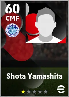 Shota Yamashita eFootball 2026 player card — 60 OVR CMF