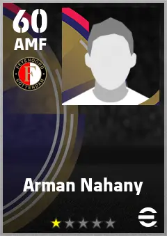 Arman Nahany eFootball 2026 player card — 60 OVR AMF