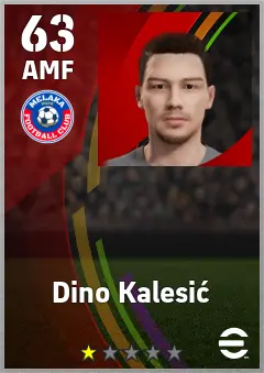 Dino Kalesic eFootball 2026 player card — 63 OVR AMF