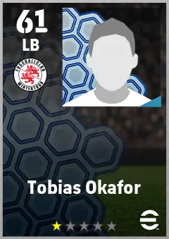Tobias Okafor eFootball 2026 player card — 61 OVR LB