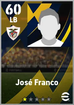Jose Franco eFootball 2026 player card — 60 OVR LB