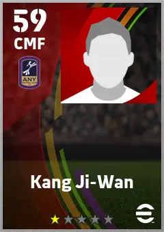 Kang Ji-Wan eFootball 2026 player card — 59 OVR CMF