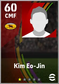 Kim Eo-Jin eFootball 2026 player card — 60 OVR CMF