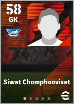 Siwat Chomphooviset eFootball 2026 player card — 58 OVR GK