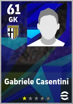 Gabriele Casentini eFootball 2026 player card — 61 OVR GK