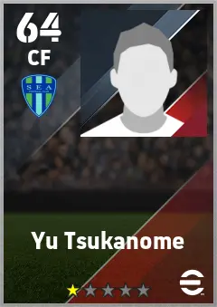 Yu Tsukanome eFootball 2026 player card — 64 OVR CF