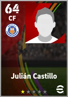 Julian Castillo eFootball 2026 player card — 64 OVR CF