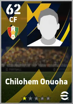 Chilohem Onuoha eFootball 2026 player card — 62 OVR CF