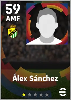 Alex Sanchez eFootball 2026 player card — 59 OVR AMF