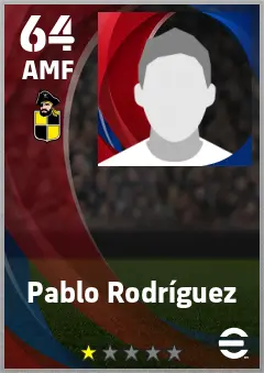Pablo Rodriguez eFootball 2026 player card — 64 OVR AMF