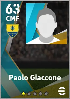 Paolo Giaccone eFootball 2026 player card — 63 OVR CMF