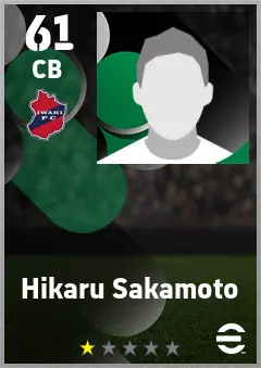 Hikaru Sakamoto eFootball 2026 player card — 61 OVR CB