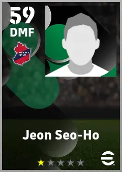 Jeon Seo-Ho eFootball 2026 player card — 59 OVR DMF