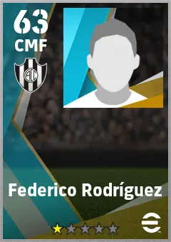 Federico Rodriguez eFootball 2026 player card — 63 OVR CMF