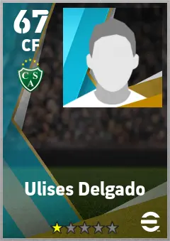 Ulises Delgado eFootball 2026 player card — 67 OVR CF