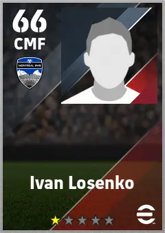 Ivan Losenko eFootball 2026 player card — 66 OVR CMF