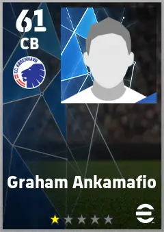 Graham Ankamafio eFootball 2026 player card — 61 OVR CB
