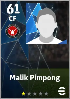 Malik Pimpong eFootball 2026 player card — 61 OVR CF