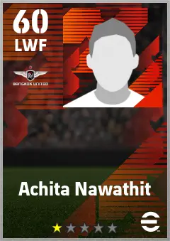 Achita Nawathit eFootball 2026 player card — 60 OVR LWF