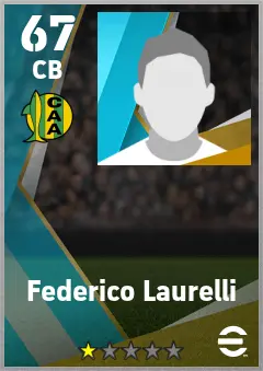 Federico Laurelli eFootball 2026 player card — 67 OVR CB