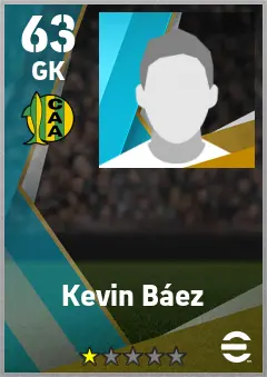 Kevin Baez eFootball 2026 player card — 63 OVR GK