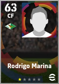 Rodrigo Marina eFootball 2026 player card — 63 OVR CF