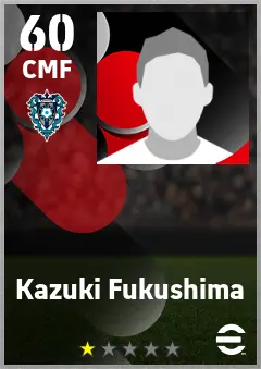 Kazuki Fukushima eFootball 2026 player card — 60 OVR CMF
