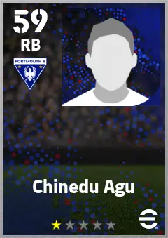 Chinedu Agu eFootball 2026 player card — 59 OVR RB