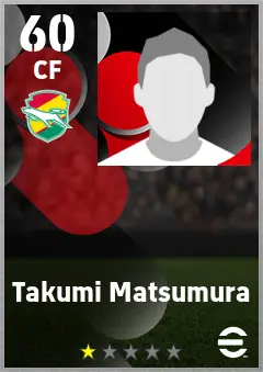 Takumi Matsumura eFootball 2026 player card — 60 OVR CF
