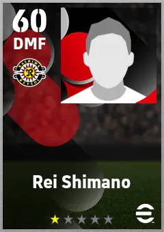 Rei Shimano eFootball 2026 player card — 60 OVR DMF