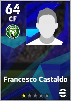 Francesco Castaldo eFootball 2026 player card — 64 OVR CF