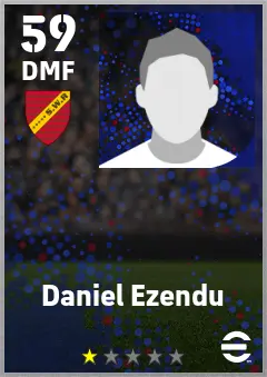 Daniel Ezendu eFootball 2026 player card — 59 OVR DMF