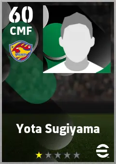 Yota Sugiyama eFootball 2026 player card — 60 OVR CMF